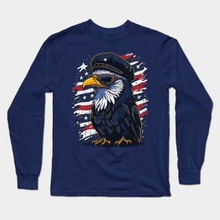 Patriotic Eagle Long Sleeve T-Shirt